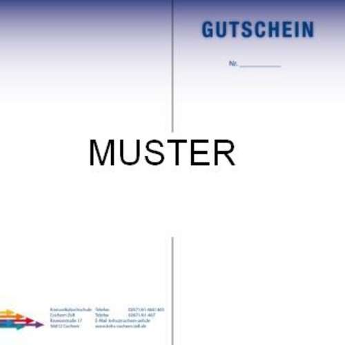 Geschenkgutschein innen - Muster -